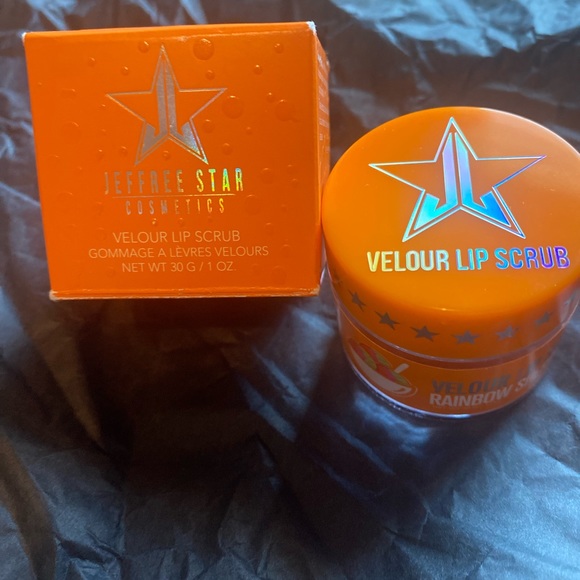 🌈NWT HP RAINBOW SHERBET” VELOUR LIP SCRUB, FROM 2018 SUMMER COLLECTION . JS🌈 - Picture 10 of 16